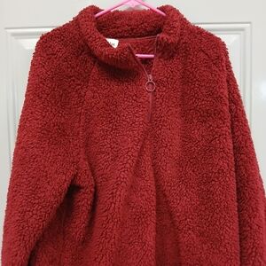 Dittos Burgundy Teddy Jacket